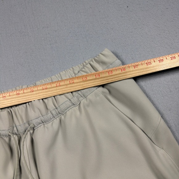 Lululemon Relaxed Mid Rise Cargo Pant Women 10 Raw Linen Drawcord Utility Casual - Picture 6 of 10